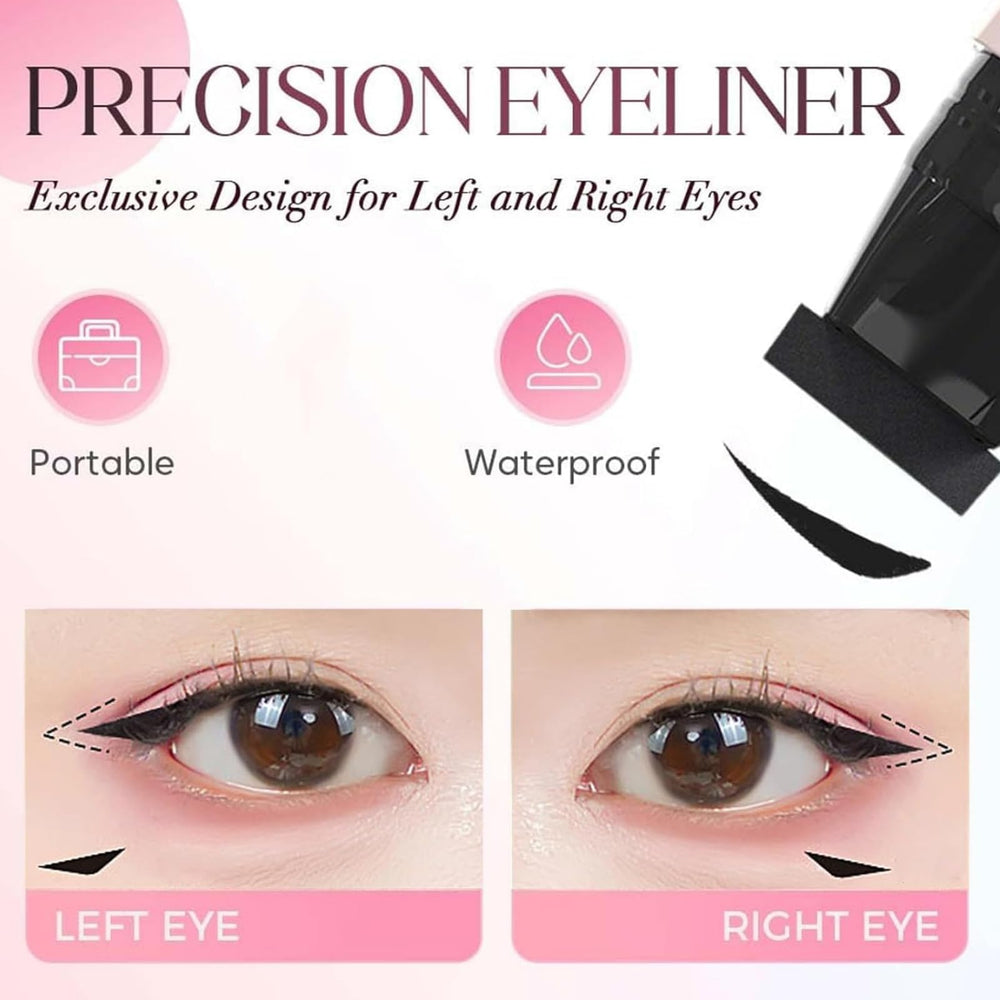 WJSFDLY herramienta tres-en-1 plegable: delineado perfecto en ojo.