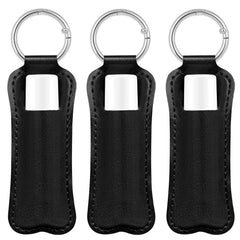 WK IEASON portabalsamo con clip piel mate negro para bolso