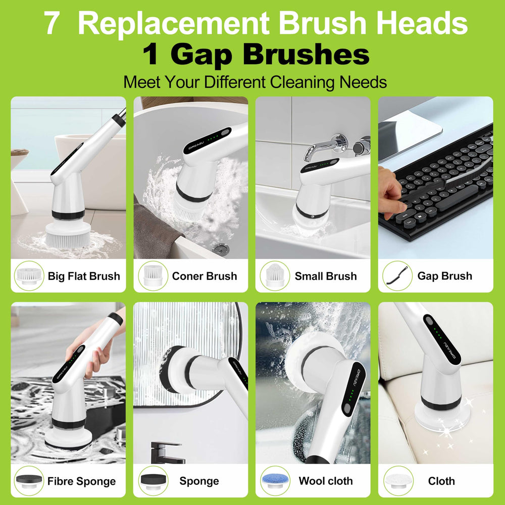 WKY Spin Scrubber ideal para uso en baño y ducha en azulejos y bañeras.