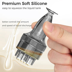 Aplicación suave de Minoxidil con WL-YBOPRO, sin goteos.