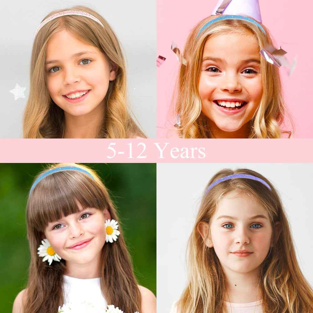 Brillo arcoíris de la diadema WLLHYF para looks casuales o festivos.