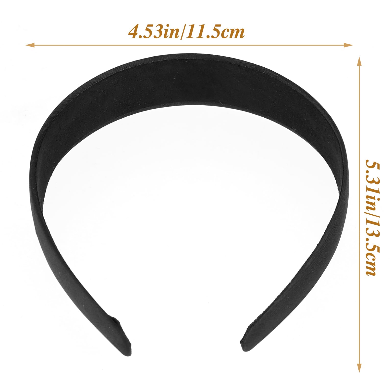 Diadema satin blanca de WLLHYF, opción suave y cómoda para uso diario.