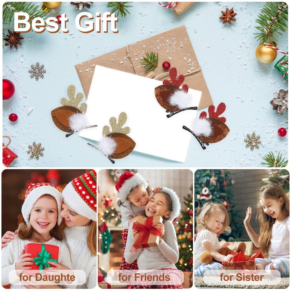 Decoración de árbol de Navidad con pinzas para el cabello