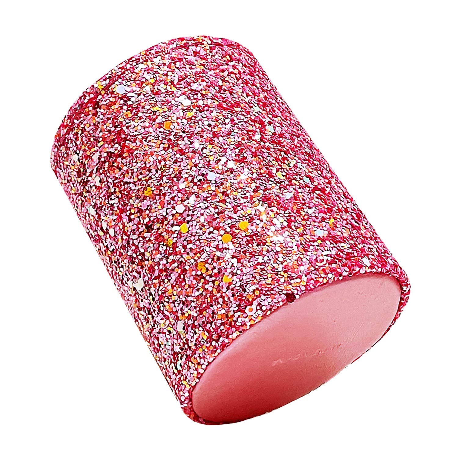 Porta pinceles Wlz rosa con lentejuelas para fácil acceso