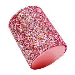 Porta pinceles Wlz rosa con lentejuelas para fácil acceso