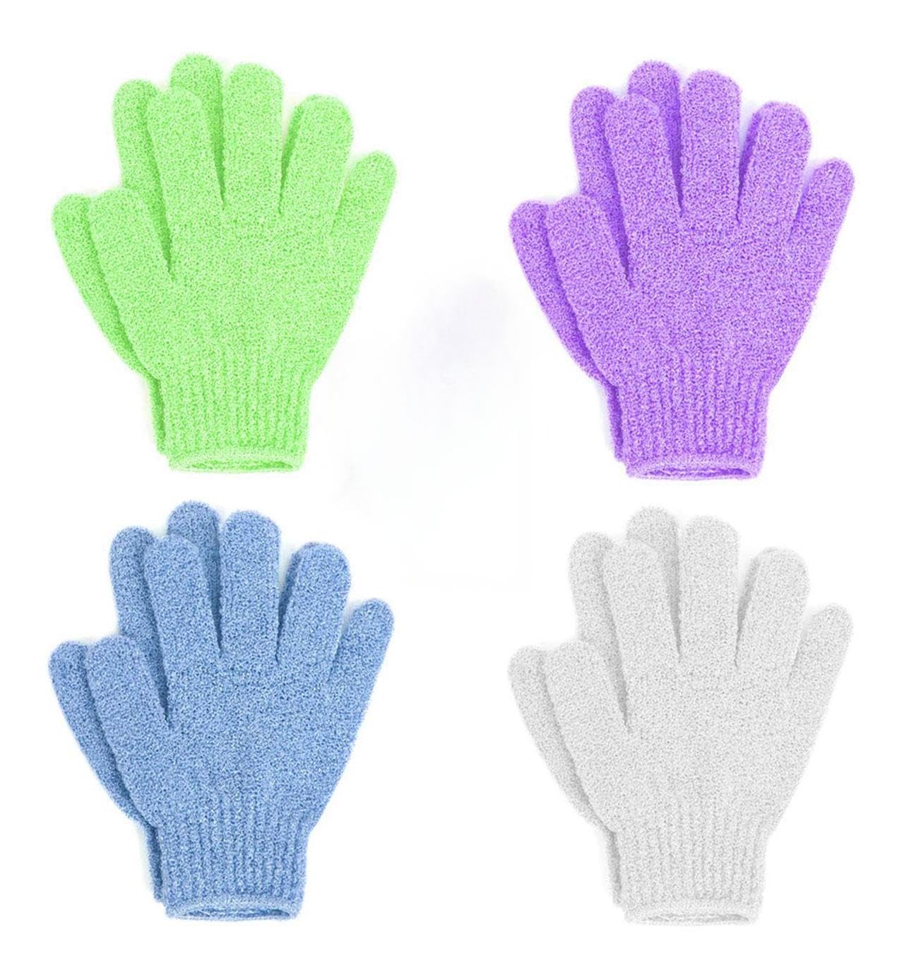 Guantes exfoliantes WMM, vista frontal del paquete para exfoliar la piel
