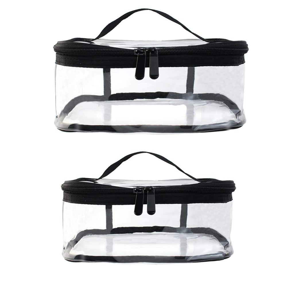 Wobe bolsa de PVC transparente, material duradero y fácil de limpiar.