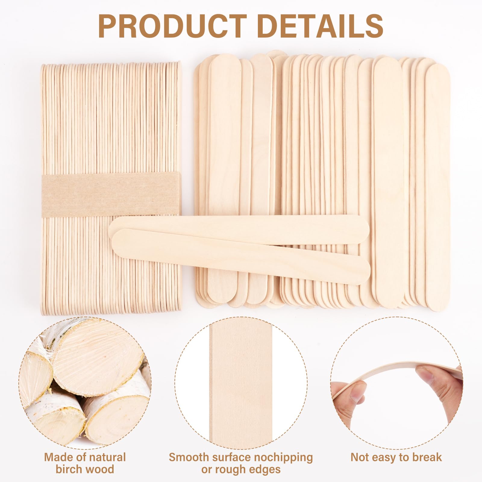 WoBiogHo aplicadores multifuncionales de madera para bricolaje y manualidades