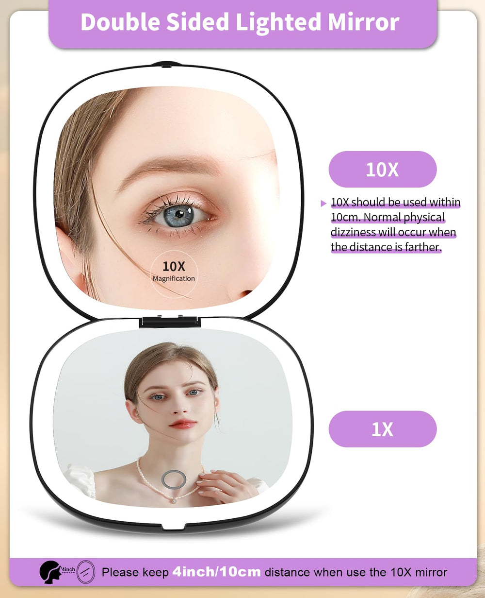 WOBSION 1x/10x con aumento para detalles faciales.