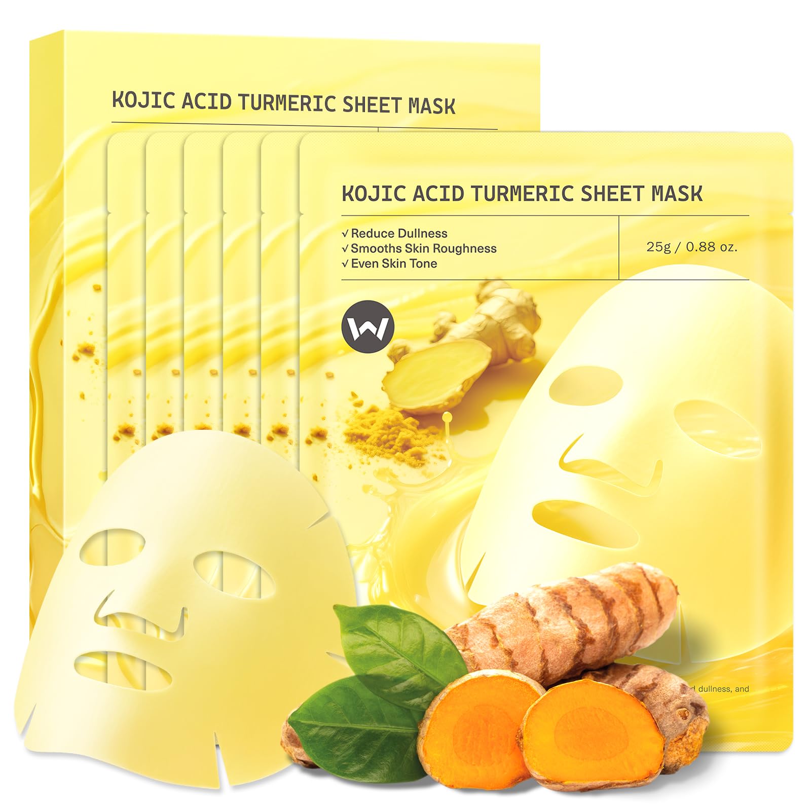Mascarilla Wokatta con cúrcuma y ácido kojico, aplicación para tono uniforme