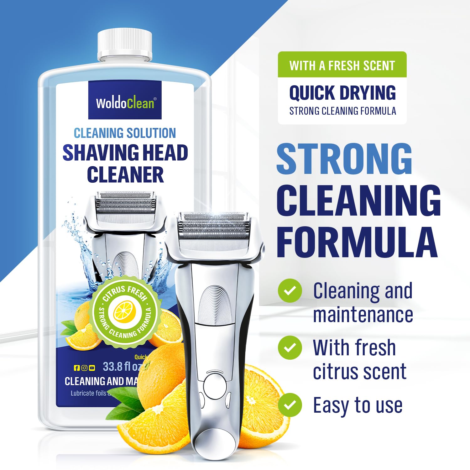 WoldoClean limpiador para sistema Braun SmartCare limón, compatibilidad fiable