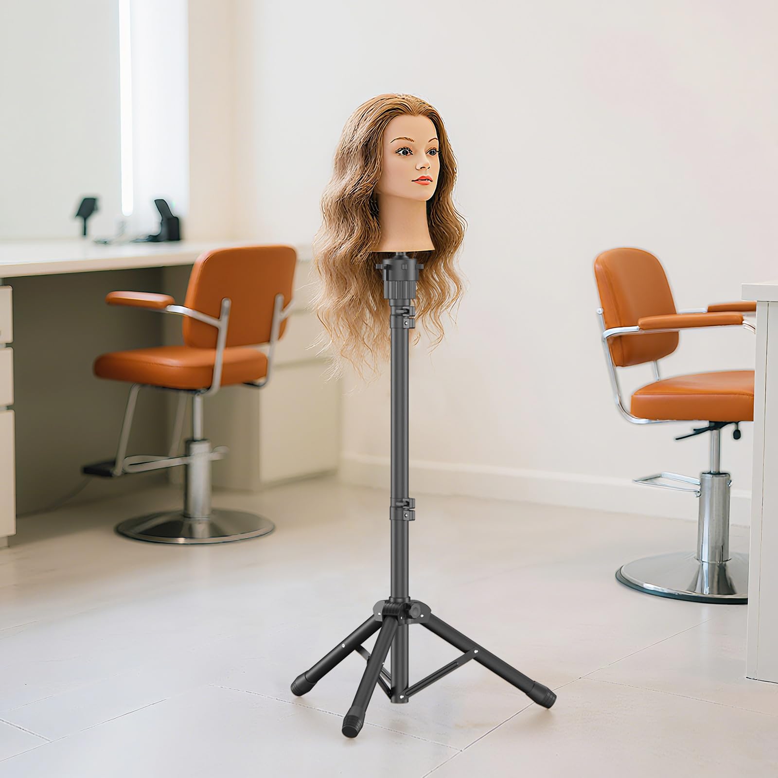 Base de metal resistente de Womnwomn para fijar cabezas de maniquí