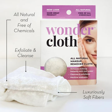 Wonder Cloth, tamaño 10.5 x 8.5 pulgadas, cubre maquillaje en una pasada