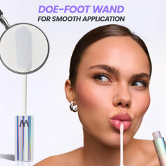 Wonderskin Brillo labial de aplicación fácil, sin sensación pegajosa
