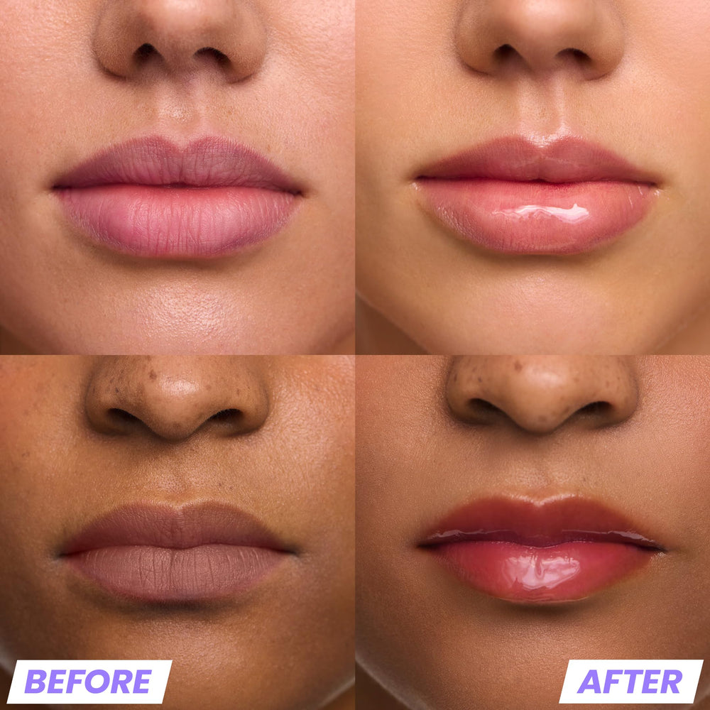 Wonderskin Brillo labial transparente con destellos, acabado ligero y duradero