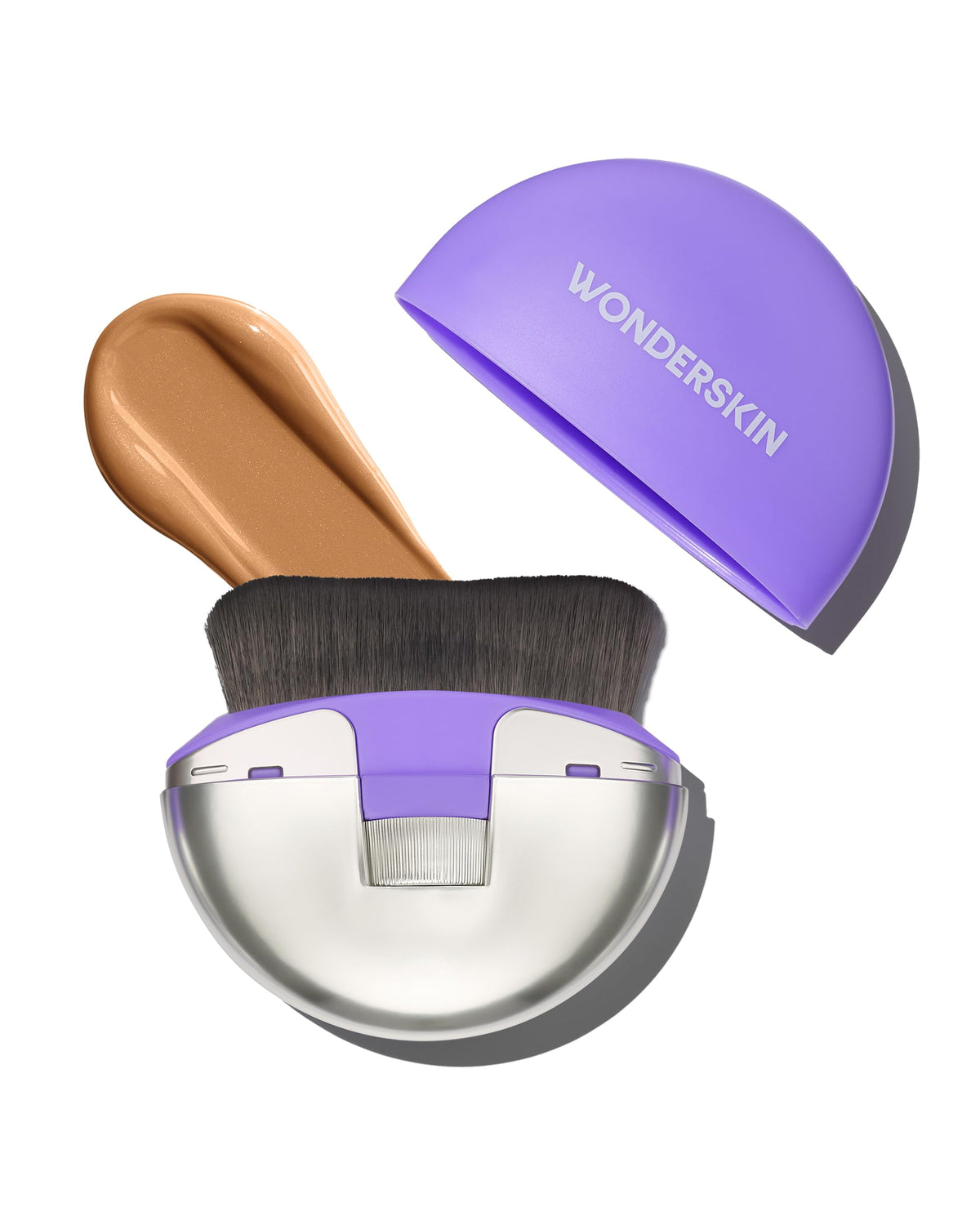 Wonderskin Dial-It-Up: la brocha ajuste 3-en-1 para acabado suave y natural.