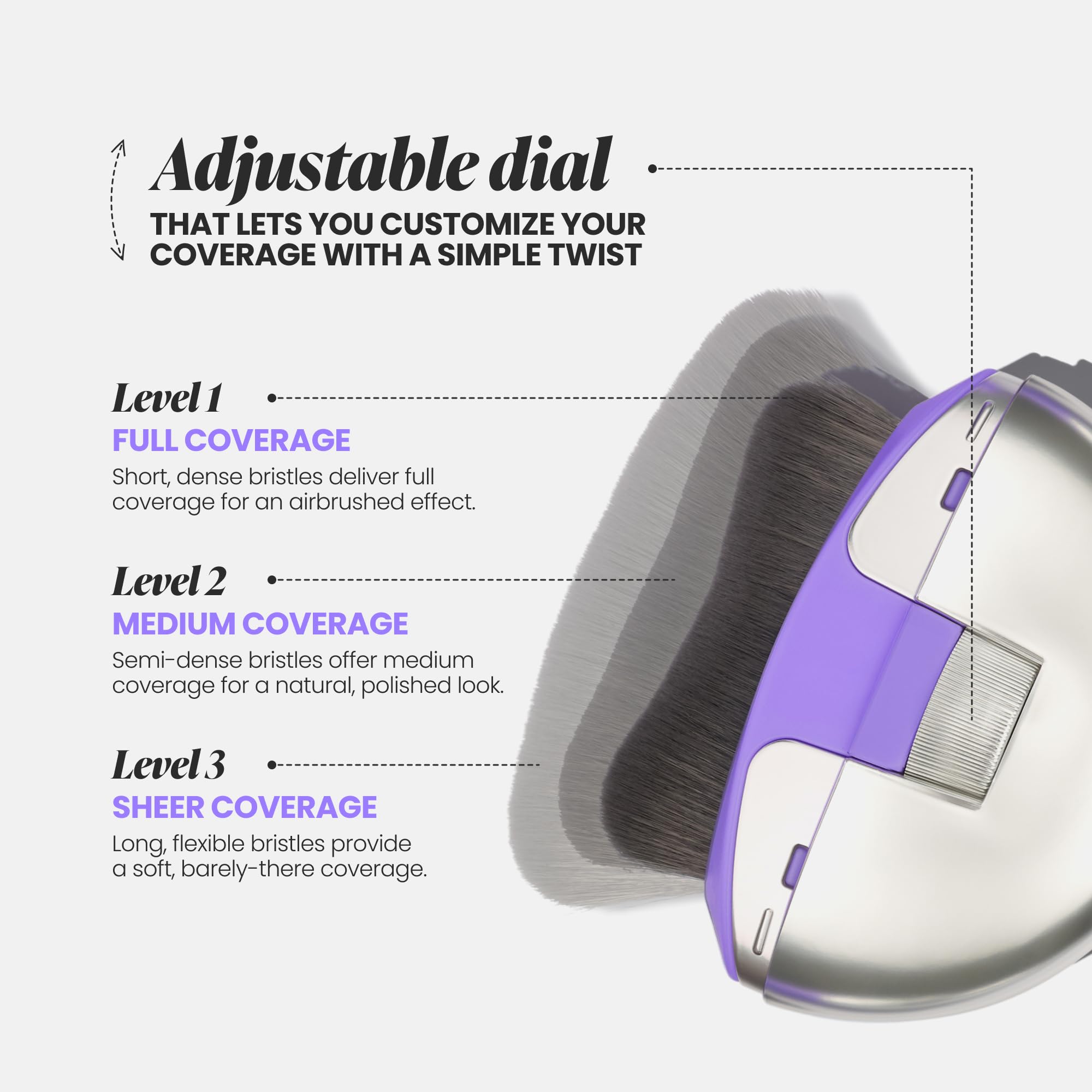 Wonderskin Dial-It-Up: brocha de contorno ergonómica para difuminar con precisión.