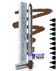 Delineador Wonderskin 1440 marrón primer plano con color intenso para ojos
