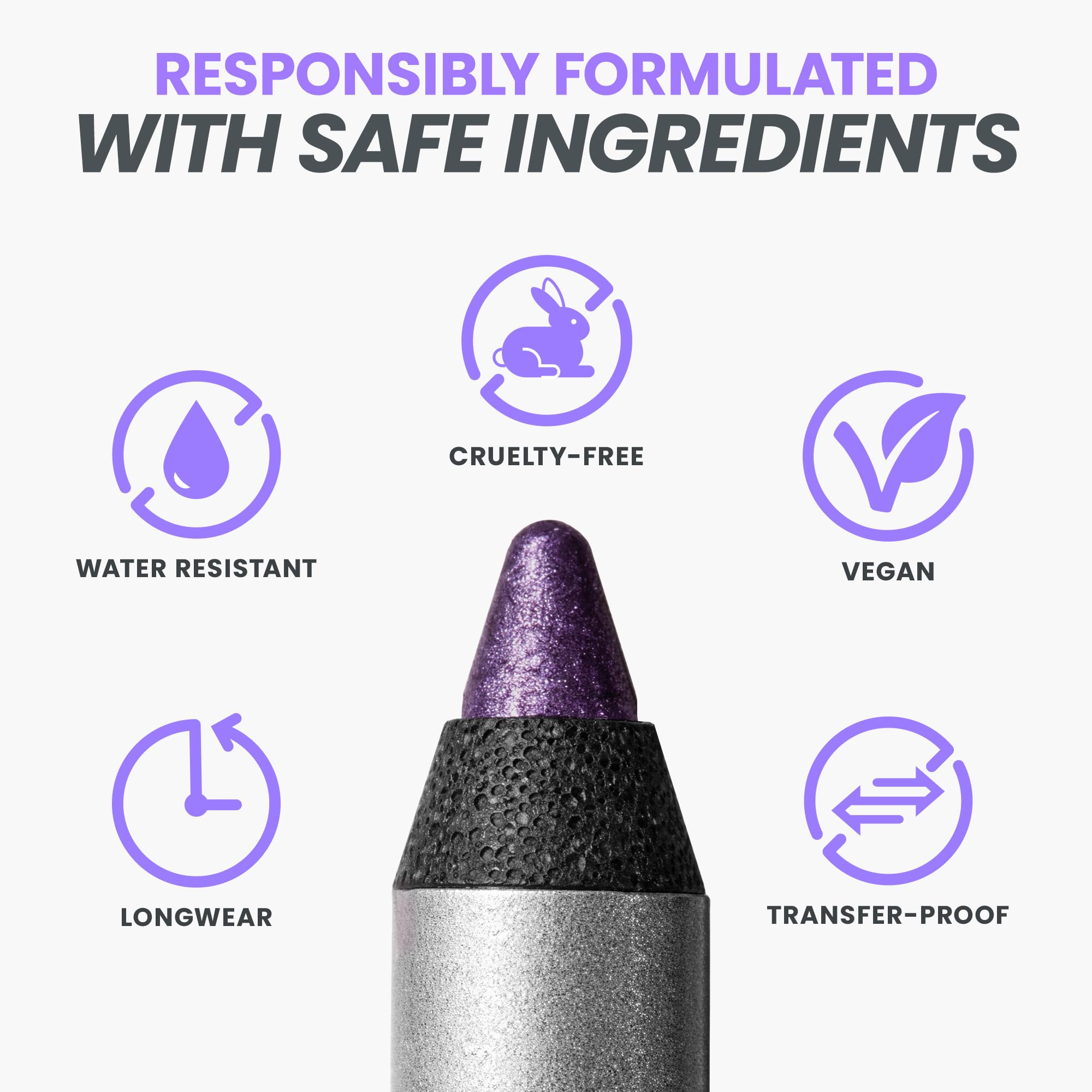 Delineador Wonderskin, vegano y libre de crueldad, envase cómodo.