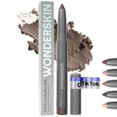 Sombra de ojos Wonderskin IYKYK en tono ceniza para un look suave y duradero.
