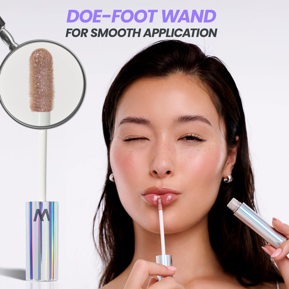 Wonderskin labial brillo liviano para sensación cómoda todo el día