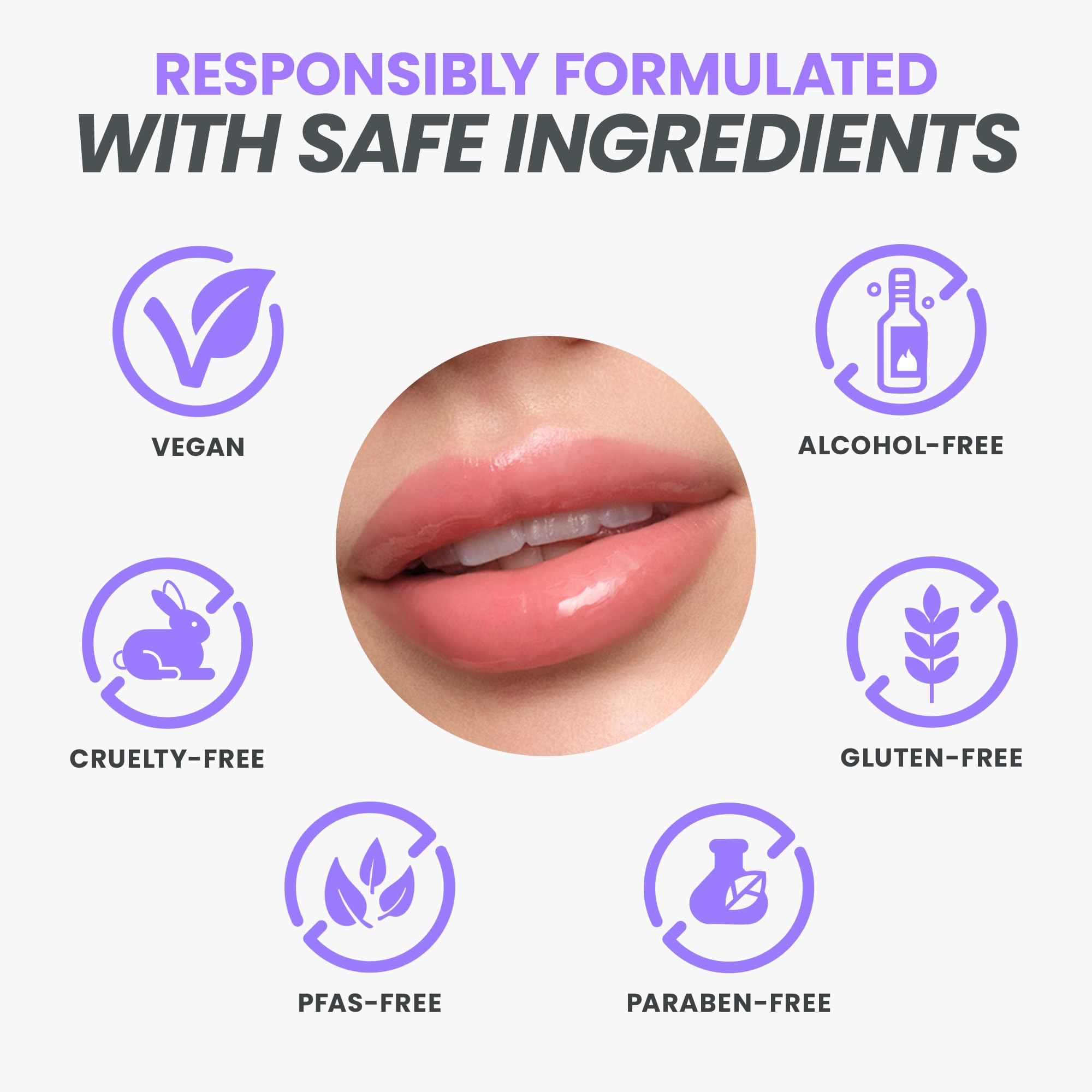 Brillo sutil e hidratación en Wonderskin Lip Oil Rehab Serum.