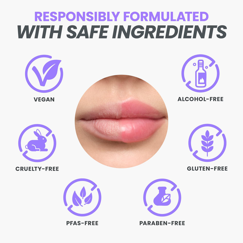 Wonderskin Lip Relapse gloss-avec-stain peut être porté seul ou superposer pour couleur durable
