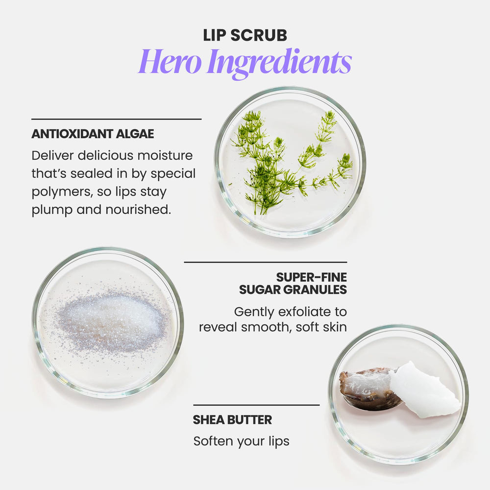 Wonderskin Lip Scrub s'applique sans gâchis grâce au crayon twist pratique.