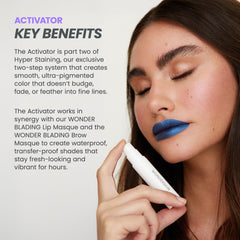 Wonderskin Wonder Blading Activator, textura sedosa que sella el color sin grumos.
