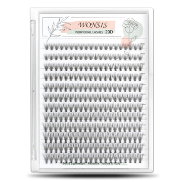 WONSIS agrupaciones de pestañas, 240 piezas, opción rápida para un efecto natural.