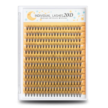 Pestañas WONSIS en empaque de 240 piezas, aptas para salón.