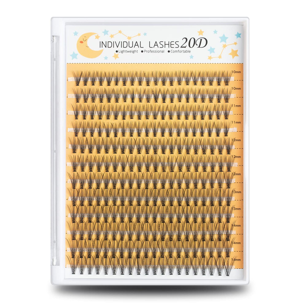 Pestañas WONSIS en empaque de 240 piezas, aptas para salón.