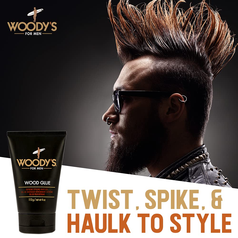 Woodys Gel de Pelo Extremo: peinado final con acabado limpio y natural.