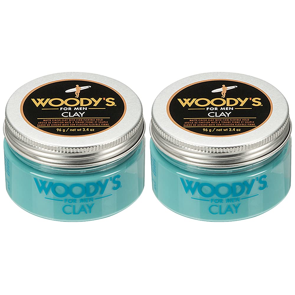 Woodys arcilla para cabello, acabado mate y definición.