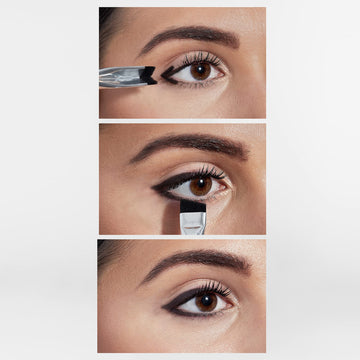Woosh Corner Brush Doble Extremo para versatilidad en ojos.