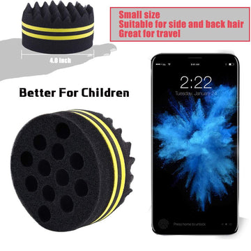 WORGATE esponja cabello, diseño compacto que cabe en cualquier bolso.