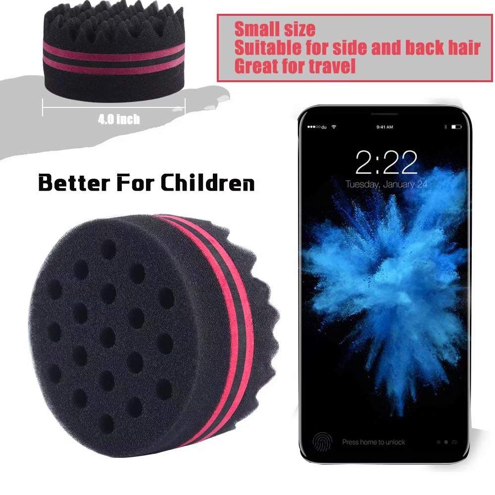 WORGATE esponja para rastas, define rizos con comodidad y control.