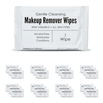 World Amenities makeup remover wipes 50-count bulk pack for easy hotel room setup