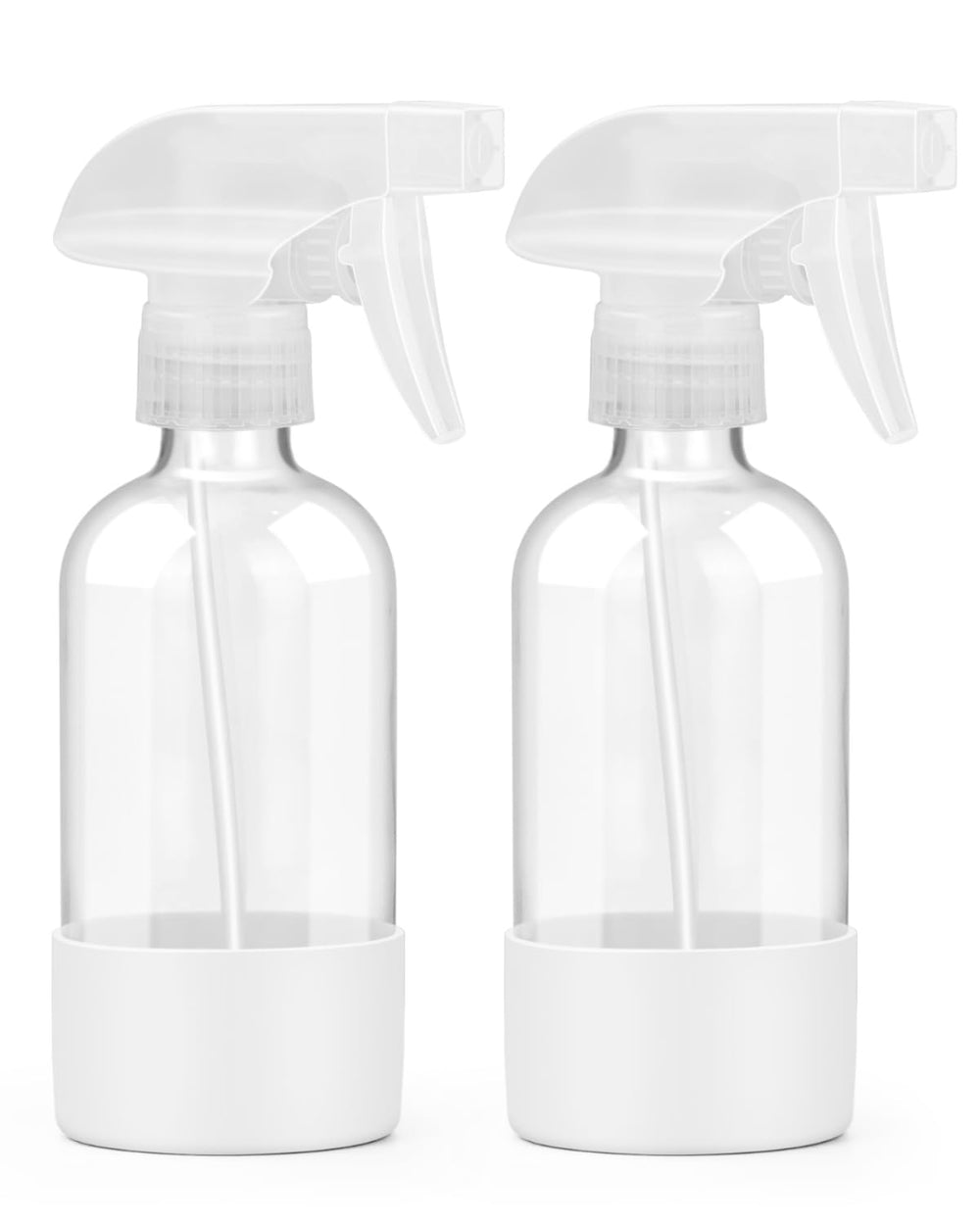 Worldgsb botella-vidrio-8oz con funda-silicona ofrece protección y visibilidad del nivel.