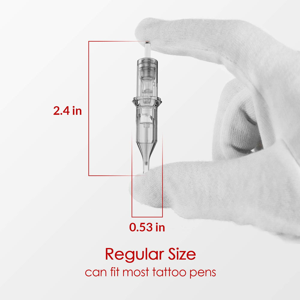 Cartuchos Wormhole Tattoo aguja RL 1011RL para rellenos uniformes.