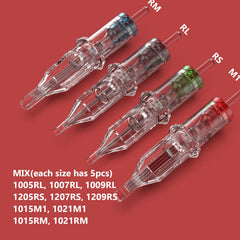 Cartuchos Wormhole RL 1005RL-1007RL para trazos precisos.