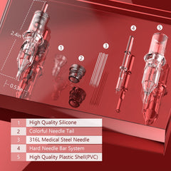 Cartuchos Wormhole RS 1205RS-1207RS con flujo de tinta estable.