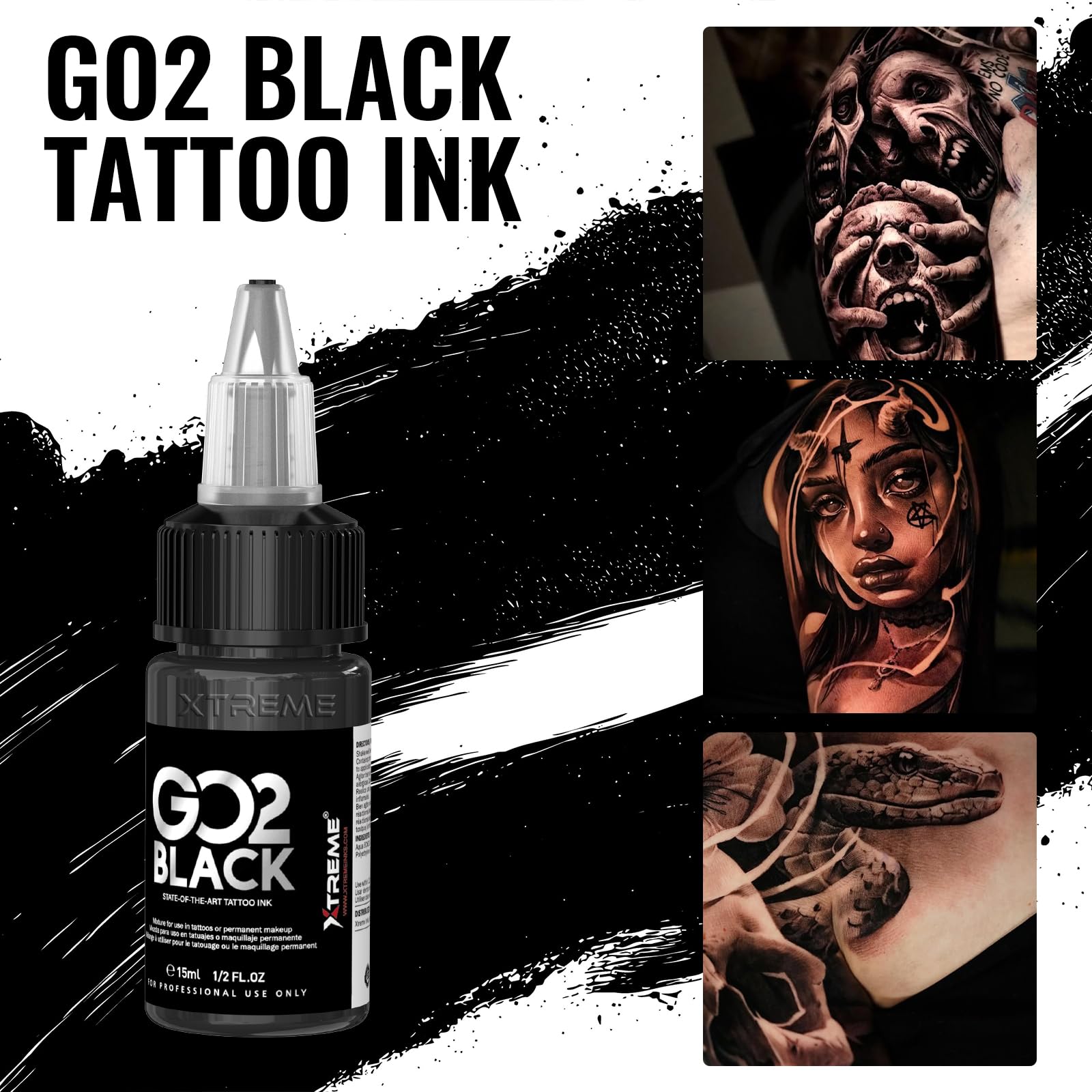 Accesorios incluidos para comenzar proyectos de tatuaje.