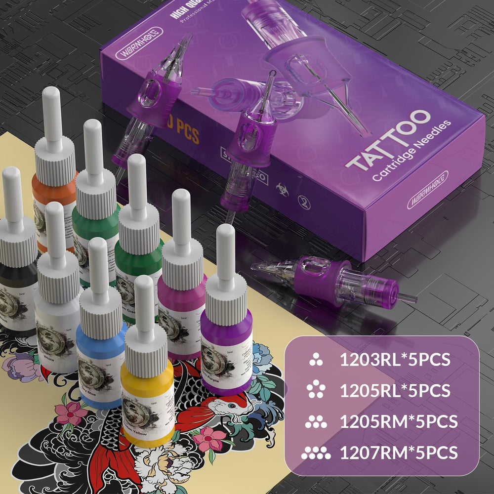 Wormhole Tattoo Kit: accesorios profesionales para estudio o aprendizaje