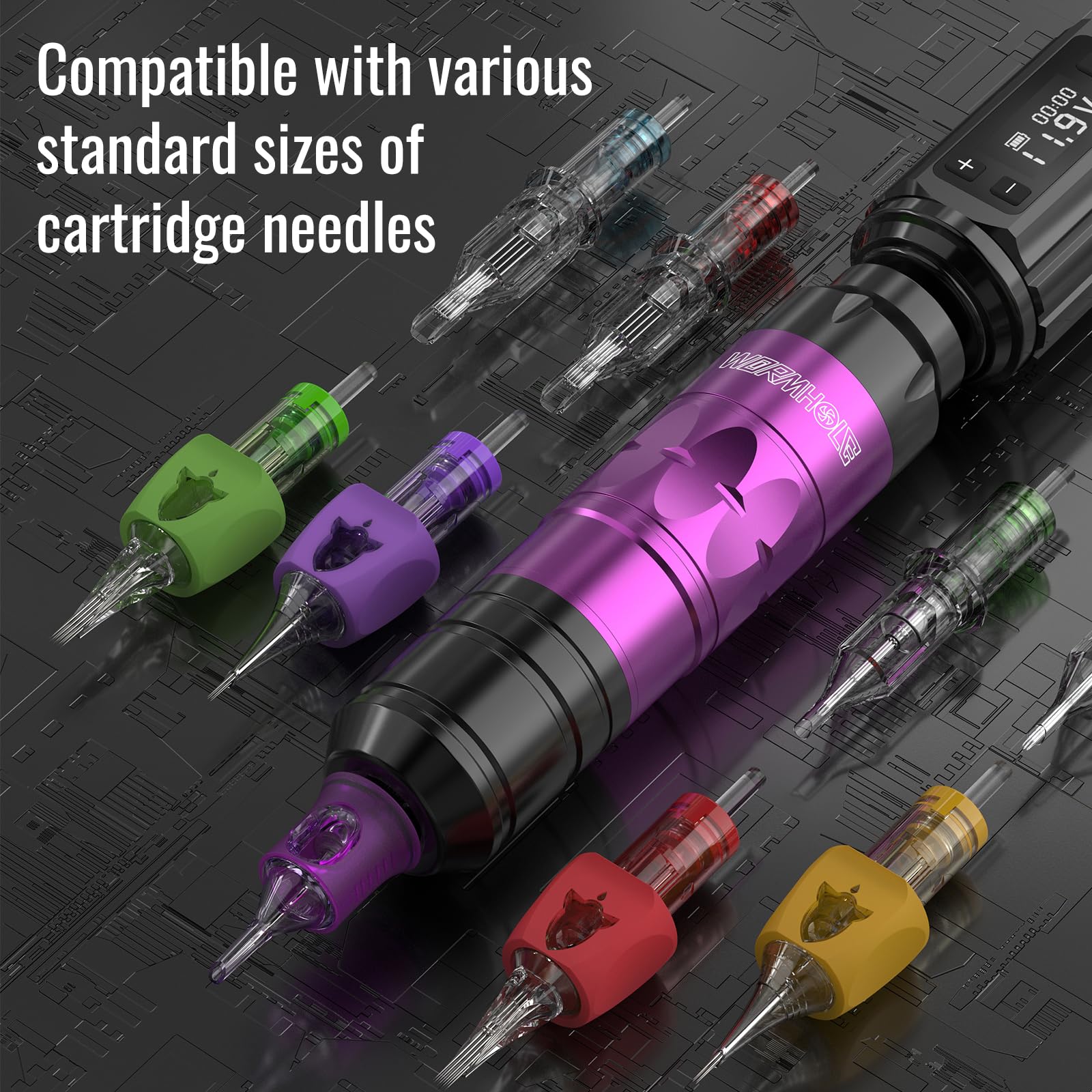 Wormhole Tattoo Kit: diseño ergonómico para manejo suave durante largas sesiones