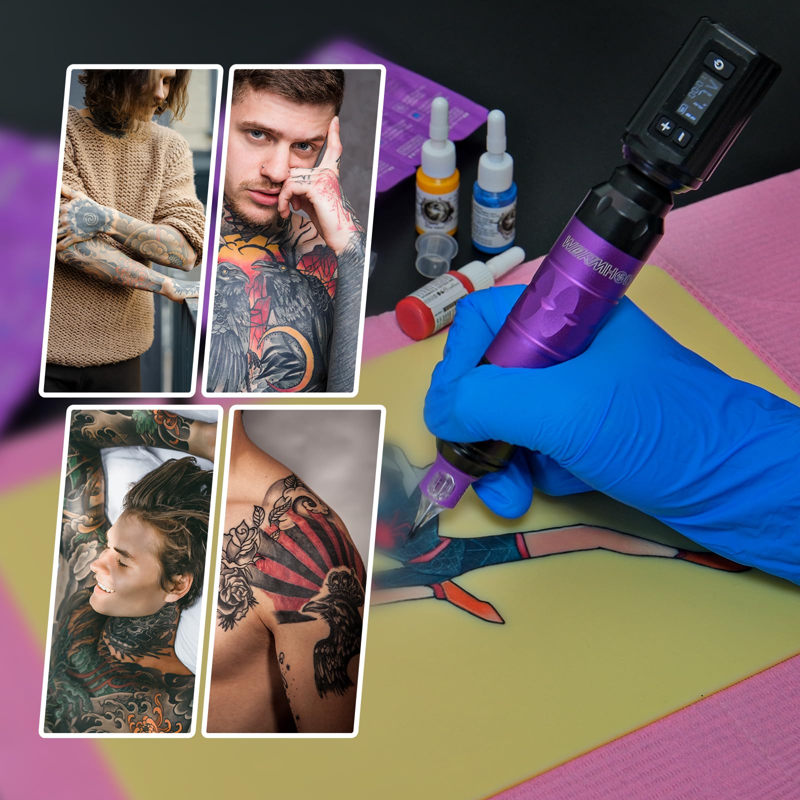 Wormhole Tattoo Kit: empaque organizado para transporte y almacenamiento
