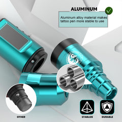 Wormhole Tattoo Kit machine sans fil, liberté de mouvement pendant le tatouage.