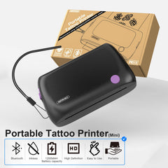 Wormhole Tattoo Stencil Printer con interfaz de app para crear plantillas rápidamente