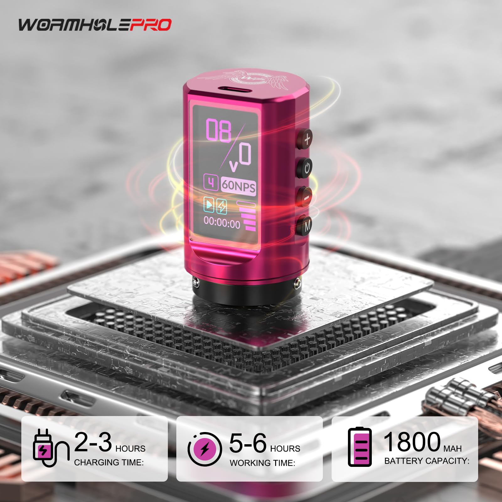 WORMHOLE PRO 7 ajustes de trazo para precisión en líneas