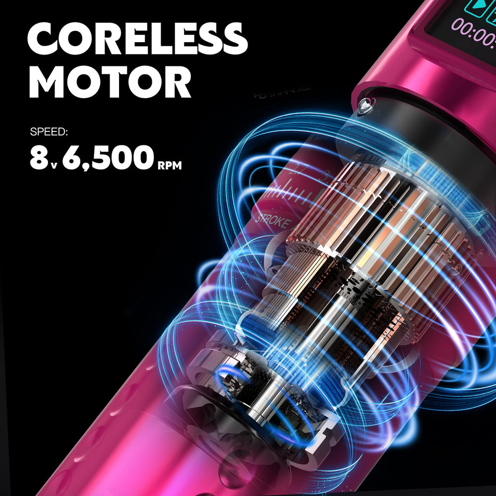 WORMHOLE PRO diseño ergonómico en tono rosa para uso cómodo